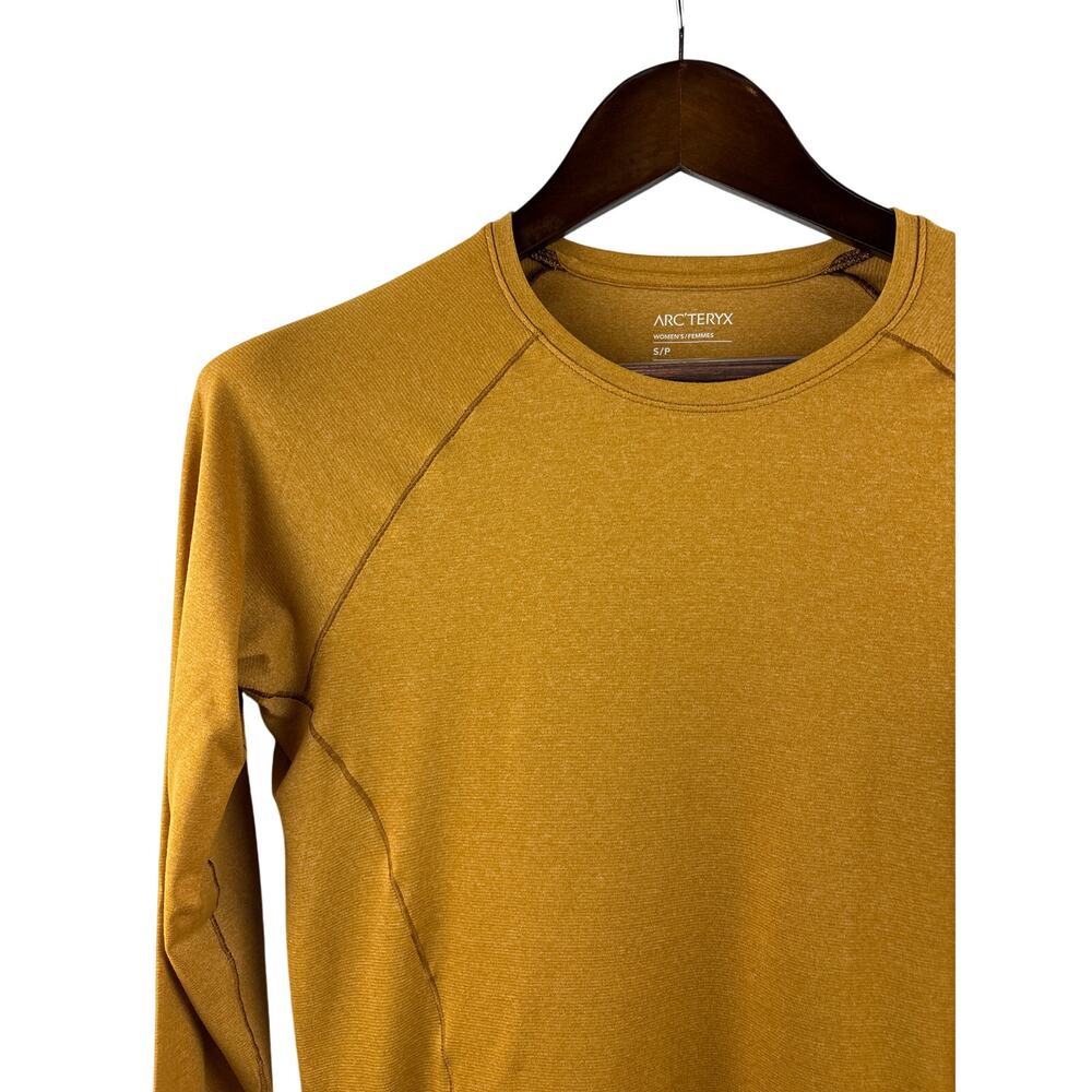 Arc'teryx Women's Long Sleeve Top - Yellow Mustard Gold - Picture 2 of 6